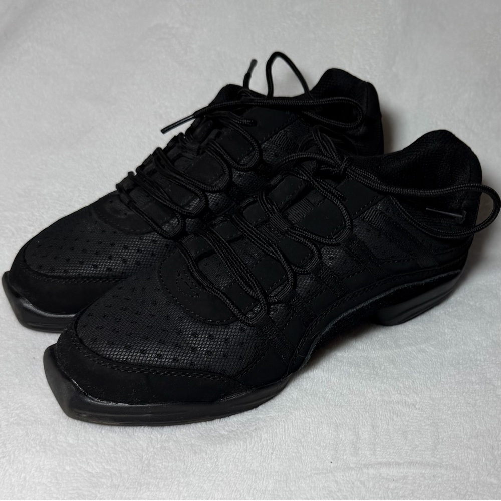 Capezio Dance Shoes Rock IT DS24 Black Split Sole Womens Size 6.5 (street 6) Exc